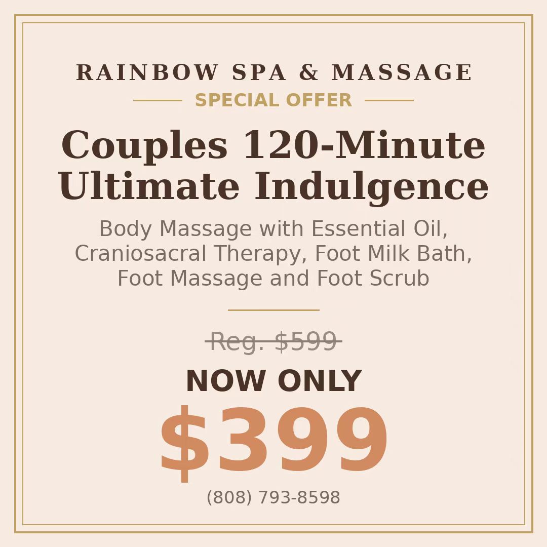 120-Minute Couples Ultimate Indulgence, special price $399