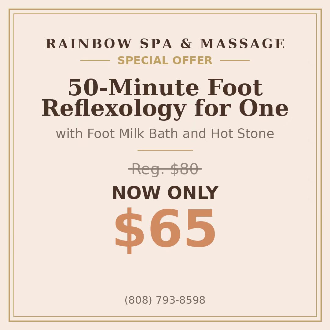 50-Minute Foot Reflexology for One, special price $65